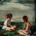 image: Red Ribbon . 16 x 20 extra large giclee art by ClareElsaesser